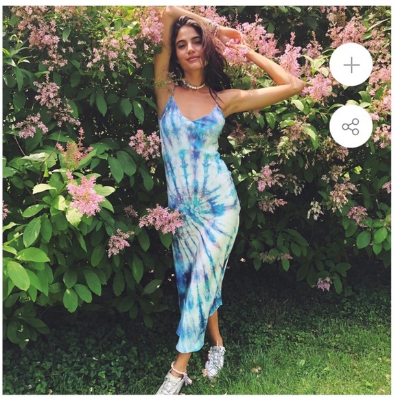 DANNIJO Dresses & Skirts - NWOT Dannijo Blues Tie Dye Slip maxi dress